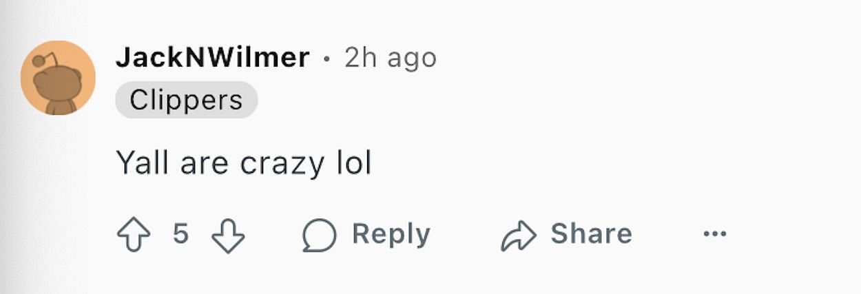 Reddit - r/NBA comments